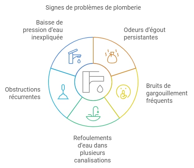 Signe de problemes de plomberie