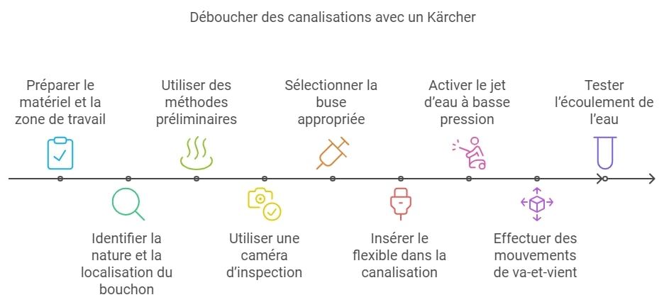 Deboucher des canalisations avec un Karcher