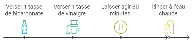 Bicarbonate de soude et vinaigre