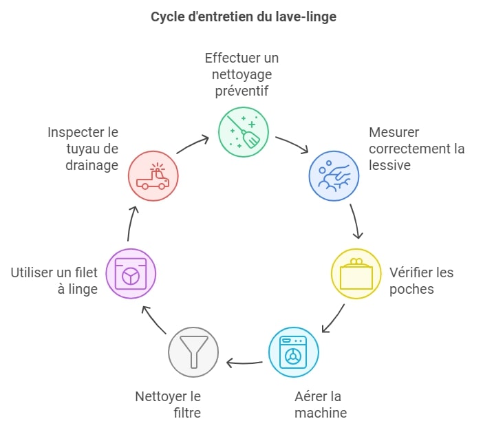 Cycle dentretien du lave linge