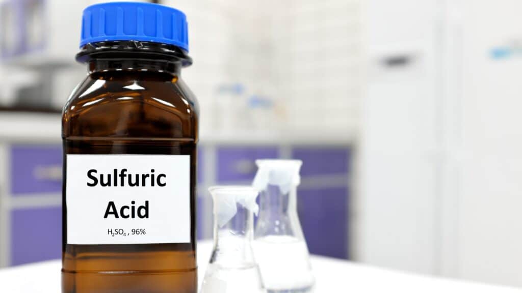 Principales utilisations de l'acide sulfurique