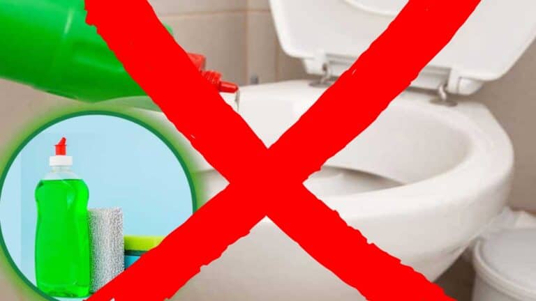 jamais jeter du liquide vaisselle dans les toilettes