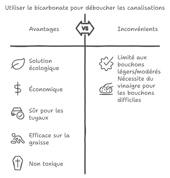 Utiliser le bicarbonate pour deboucher les canalisations