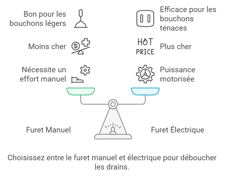 Choisissez entre le furet manuel et electrique