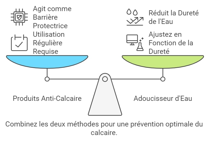 Combinez les deux methodes pour une prevention optimale du calcaire