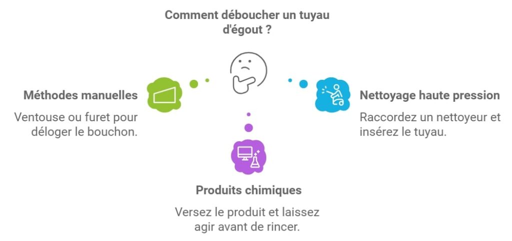 Comment deboucher un tuyau degout