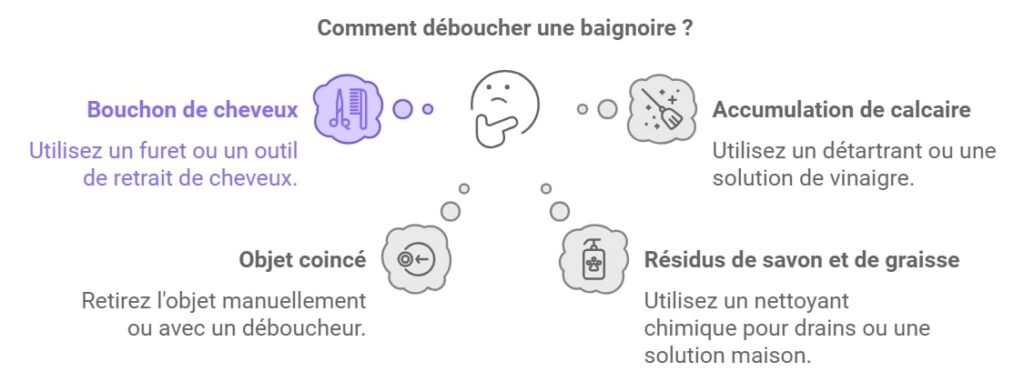 Comment deboucher une baignoire