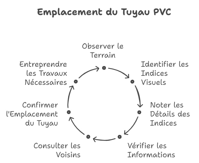 Emplacement du tuyau PVC