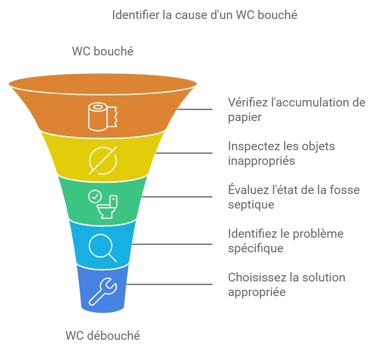 Identifier la cause dun WC bouche