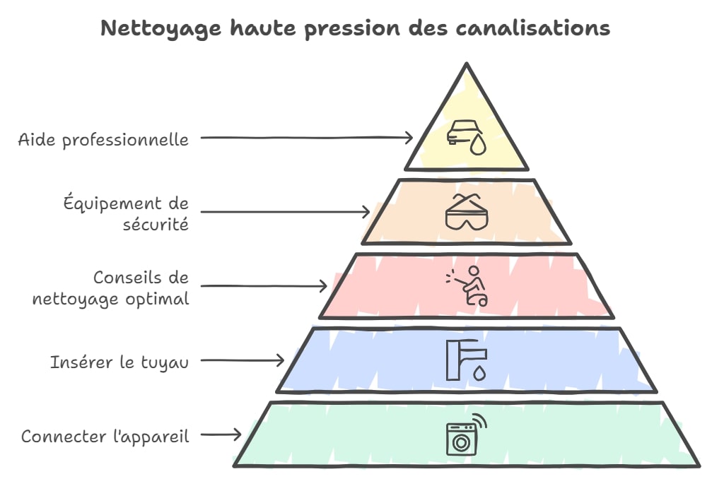 Nettoyage haute pression des canalisations