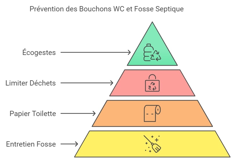 Prevention des bouchons WC et fosse septique