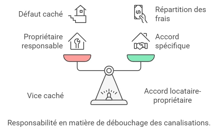 Responsabilite en matiere de debouchage des canalisations