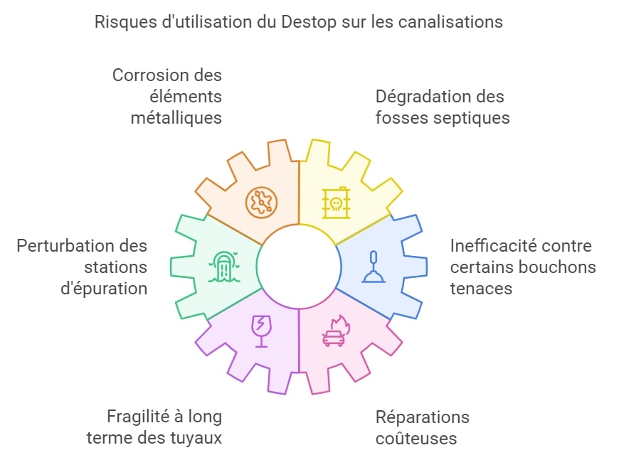 Risques dutiliation du Destop sur les canalisations