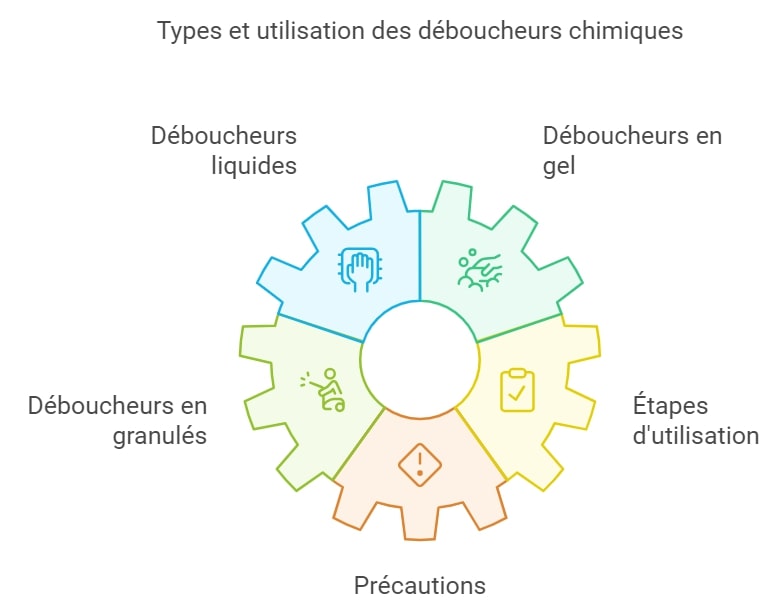 Types et utilisation des deboucheurs chimiques